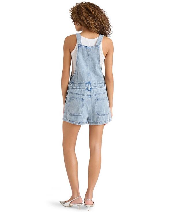【送料無料】 スティーブ マデン レディース ハーフパンツ・ショーツ ボトムス Women's Kittie Cotton Denim Romper Acidwash Denim