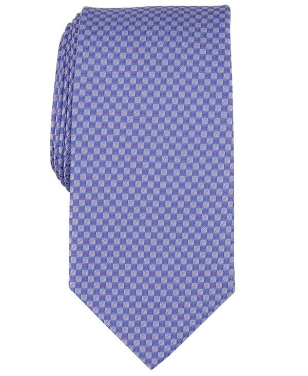 【送料無料】 ペリーエリス メンズ ネクタイ アクセサリー Perry Ellis Men's Stover Checker Pattern Purple