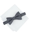 【送料無料】 アルファニ メンズ ネクタイ アクセサリー Men's Balaton Stripe Bow Tie & Solid Pocket Square ...