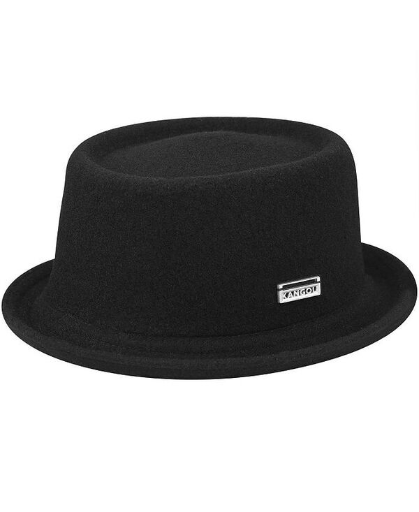 カンゴール メンズ アクセサリー 帽子 ウール Kangol Men's Wool Mowbray Pork Pie Black ブラック