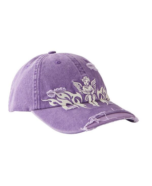 コットンオン メンズ アクセサリー 帽子 ヴィンテージ COTTON ON Men's Vintage Dad Hat Washed purple Cherub パープル(4)