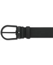 【送料無料】 モンブラン メンズ ベルト アクセサリー Horseshoe Leather Belt Black