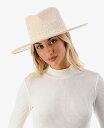 【送料無料】 マーカスアドレール レディース 帽子 アクセサリー Women's Lace Trim Wool Blend Panama Hat Blush