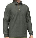 【送料無料】 スコットバーバー メンズ ポロシャツ トップス Men's Cotton/Wool Pique Polo Charcoal heather