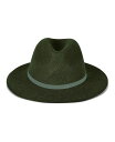 【送料無料】 ラッキーブランド レディース 帽子 アクセサリー Wool Fedora Hat Olive