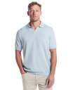 【送料無料】 ウェザープルーフ メンズ ポロシャツ トップス Men's Regular-Fit Open Collar Polo Sweater Aqua