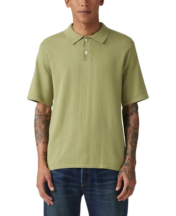 【送料無料】 リーバイス メンズ ポロシャツ トップス Men's Short Sleeve Textured Polo Sweater Sage