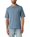 【送料無料】 リーバイス メンズ ポロシャツ トップス Men's Short Sleeve Textured Polo Sweater Steam Blue