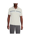 【送料無料】 ランズエンド メンズ ポロシャツ トップス Men's Short Sleeve Performance Snap Polo Light ston...