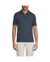 【送料無料】 ランズエンド メンズ ポロシャツ トップス Men's Short Sleeve Performance Snap Polo Slate blue