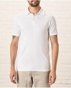 【送料無料】 パクト メンズ ポロシャツ トップス Men's Organic Cotton Luxe Stretch Jersey Slim Polo Whi...