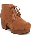 【送料無料】 ドクター・ショール レディース ブーツ・レインブーツ シューズ Women's Original Chic Lace-Up Platform Booties Honey Brown Suede