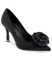 【送料無料】 ケネスコール レディース パンプス シューズ Romi Rosette Slip-On Pumps Black Satin(4)