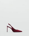【送料無料】 マンゴ レディース パンプス シューズ Women's Velvet Heeled Shoes Red