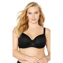 【送料無料】 アベニュー レディース ブラジャー アンダーウェア Plus Size Lace Balconette Underwire Bra Black