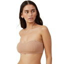 【送料無料】 コットンオン レディース ブラジャー アンダーウェア Women's Seamless Sweetheart Padded Bandeau (r) maple sugar