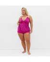 【送料無料】 シティーシック レディース ブラジャー アンダーウェア Plus Size Viva Short Cami Set Cerise