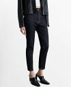 【送料無料】 マンゴ レディース デニムパンツ ボトムス Women's Claudia Rinse Wash Slim Crop Jeans Open Blue(4)
