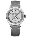 【送料無料】 レイモンド ウィル メンズ 腕時計 アクセサリー Men's Swiss Automatic Millesime Moon Phase Gray Leather Strap Watch 40mm Silver(2)
