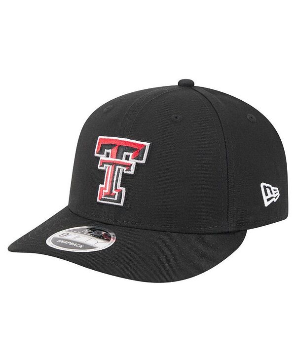 【送料無料】 ニューエラ メンズ 帽子 アクセサリー Men's Black Texas Tech Red Raiders Low Profile 9FIFTY Snapback Hat Black