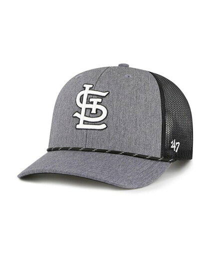 【送料無料】 47ブランド メンズ 帽子 アクセサリー Men's Charcoal St. Louis Cardinals Carbon Rope Trucker Adjustable Hat Charcoal 【送料無料】 47ブランド メンズ 帽子 アクセサリー Men's Charcoal St. Louis Cardinals Carbon Rope Trucker Adjustable Hat Charcoal