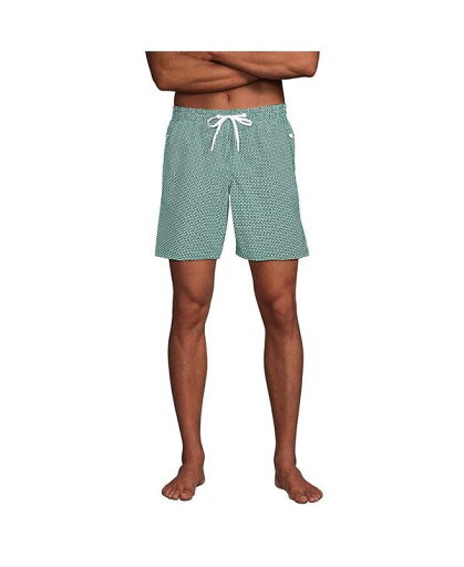 【送料無料】 ランズエンド メンズ ハーフパンツ・ショーツ 水着 Men's 7 Inch Volley Hydroliner Swim Trunks Soft jade emerald geo 【送料無料】 ランズエンド メンズ ハーフパンツ・ショーツ 水着 Men's 7 Inch Volley Hydroliner Swim Trunks Soft jade emerald geo