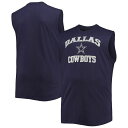 【送料無料】 プロファイル メンズ タンクトップ トップス Men's Navy Dallas Cowboys Big Tall Muscle Tank Top...