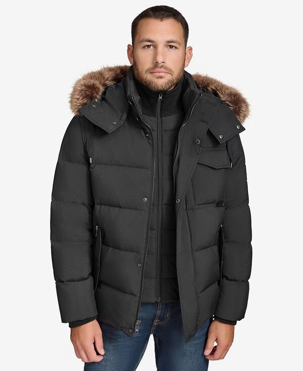 ReVida ŷԾŹ㤨֥ޡ˥塼衼   㥱åȡ֥륾 㥱å Marc New York Andrew Marc Black Label Men's Forster Hooded Quitled Puffer Jacket Black ֥åפβǤʤ120,800ߤˤʤޤ