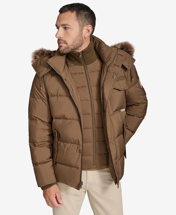 ReVida ŷԾŹ㤨֥ޡ˥塼衼   㥱åȡ֥륾 㥱å Marc New York Andrew Marc Black Label Men's Forster Hooded Quitled Puffer Jacket Cappucino ֥åפβǤʤ73,800ߤˤʤޤ