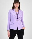 【送料無料】 カスパール レディース ジャケット・ブルゾン アウター Women's One Button Notched Collar Blazer Regular & Petite Lavender Mist(4)