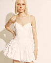 【送料無料】 バードット レディース ワンピース トップス Women's Lissett Cotton Bubble-Hem Mini Dress Orchi...