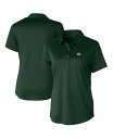 【送料無料】 カッターアンドバック レディース ポロシャツ トップス Women's Hunter Green Green Bay Packers Prospe...