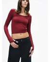 【送料無料】 ノクチューン レディース シャツ トップス Women's Crew Neck Knit Blouse Burgundy(4)