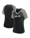 【送料無料】 ファナティクス レディース Tシャツ トップス Women's Black Chicago White Sox Glitz Glam League Diva Raglan V-Neck T-Shirt Black
