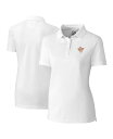 【送料無料】 カッターアンドバック レディース ポロシャツ トップス Women's White Texas Longhorns Vault DryTec Ad...