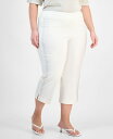 【送料無料】 ジェイエムコレクション レディース カジュアルパンツ ボトムス Plus Size Side-Embellished Capri Pants Ma...