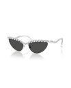 【送料無料】 スワロフスキー レディース サングラス・アイウェア アクセサリー Women's Large Sunglasses SK7030 Silver