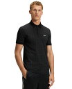 【送料無料】 ヒューゴボス メンズ ポロシャツ トップス Men's Stretch Cotton Printed Paddy Polo Shirt Black