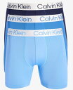 【送料無料】 カルバンクライン メンズ ボクサーパンツ アンダーウェア Men's 3-Pk. Chromatic Brushed Micro Boxer Br...