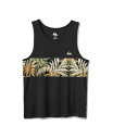 【送料無料】 クイックシルバー メンズ Tシャツ トップス Men's Blueweed Stripe Tank Top Black