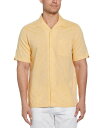 【送料無料】 キューバベラ メンズ シャツ トップス Men's Linen Blend Diamond Dobby Print Short Sleeve Button-Down Shirt Mango Mojito