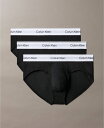 【送料無料】 カルバンクライン メンズ ブリーフパンツ アンダーウェア Men's 3-Pk. Icon Stretch Hip Briefs Black