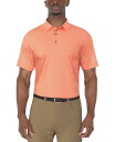 【送料無料】 ピージーエーツアー メンズ ポロシャツ トップス Men's Short Sleeve Micro Geo Print Polo Shirt Li...