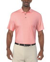 【送料無料】 ピージーエーツアー メンズ ポロシャツ トップス Men's Short Sleeve Micro Geo Print Polo Shirt Pl...