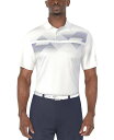 【送料無料】 ピージーエーツアー メンズ ポロシャツ トップス Men's Solarized Geometric Polo Shirt Bright Whit...