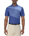 【送料無料】 ピージーエーツアー メンズ ポロシャツ トップス Men's Heather Stripe Colorblocked Polo Shirt Pri...