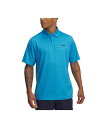 【送料無料】 アンダーアーマー メンズ ポロシャツ トップス Men's Matchplay Printed Logo Polo Shirt Ether Blu...