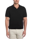 【送料無料】 キューバベラ メンズ ポロシャツ トップス Men's Textured Knit Short-Sleeve Shirt Jet Black