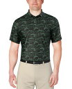 【送料無料】 ピージーエーツアー メンズ ポロシャツ トップス Men's Toucan-Pattern Polo Shirt Caviar