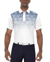 【送料無料】 ピージーエーツアー メンズ ポロシャツ トップス Men's Short Sleeve Ombre Geo Print Golf Polo Shi...